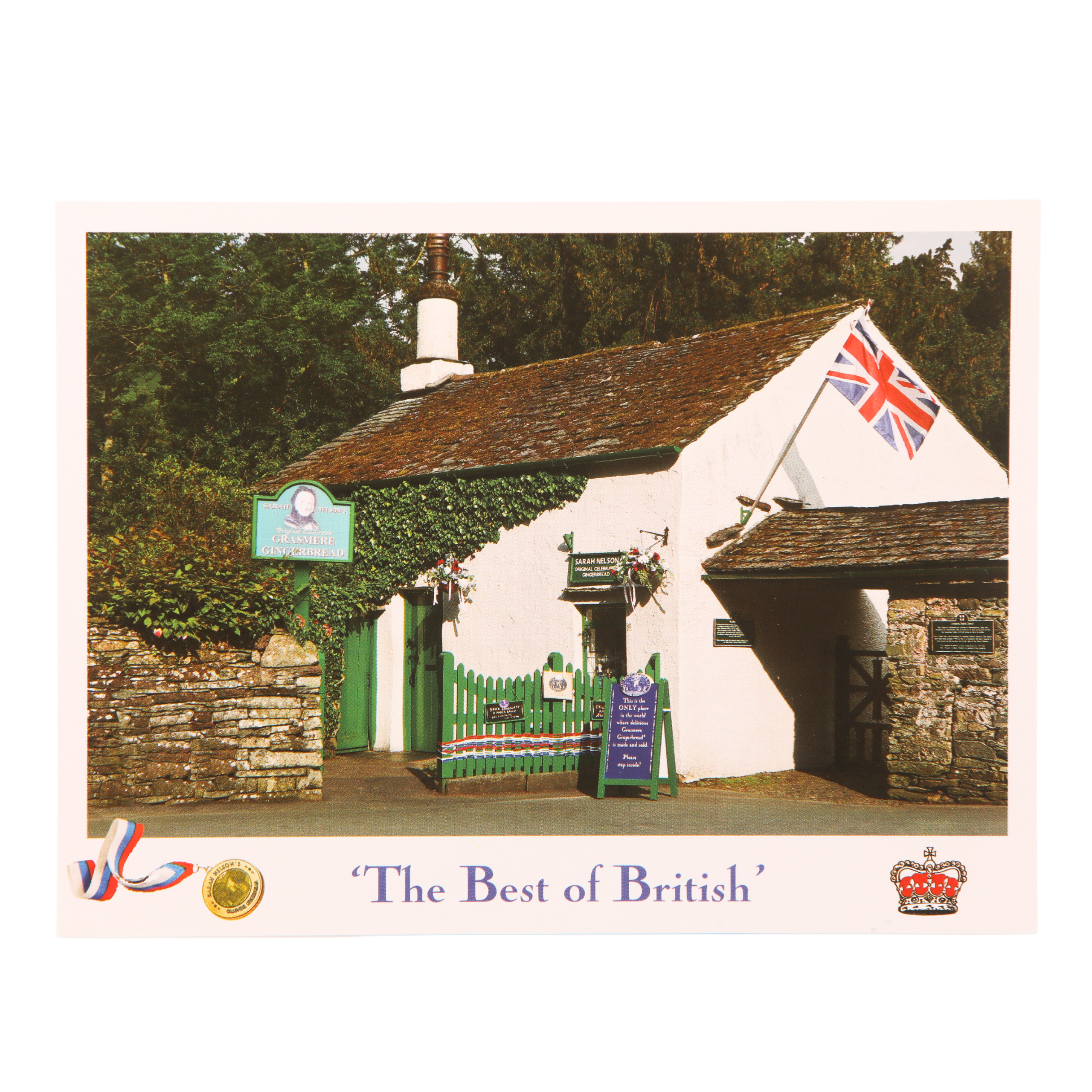 The Grasmere Gingerbread Shop 'The Best of British' Postcard | Grasmere ...